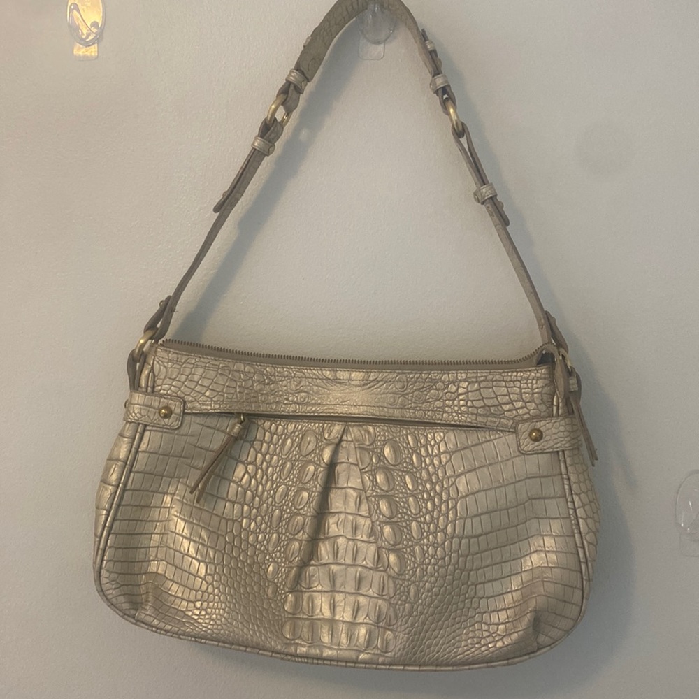 Brahmin cream-colored bag